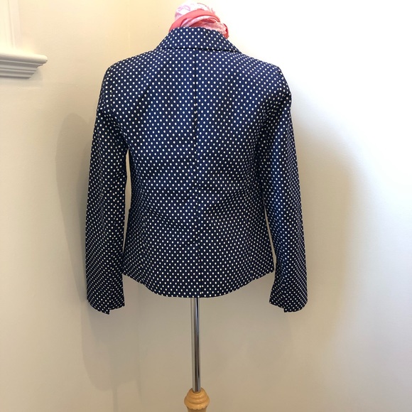 Brand new GAP royal blue Academy blazer in polka dot, US 0, fits XS - Picture 3 of 7